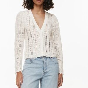 Wilfred Splendor Crochet Cardigan Size S in Birch
EUC Gorgeous